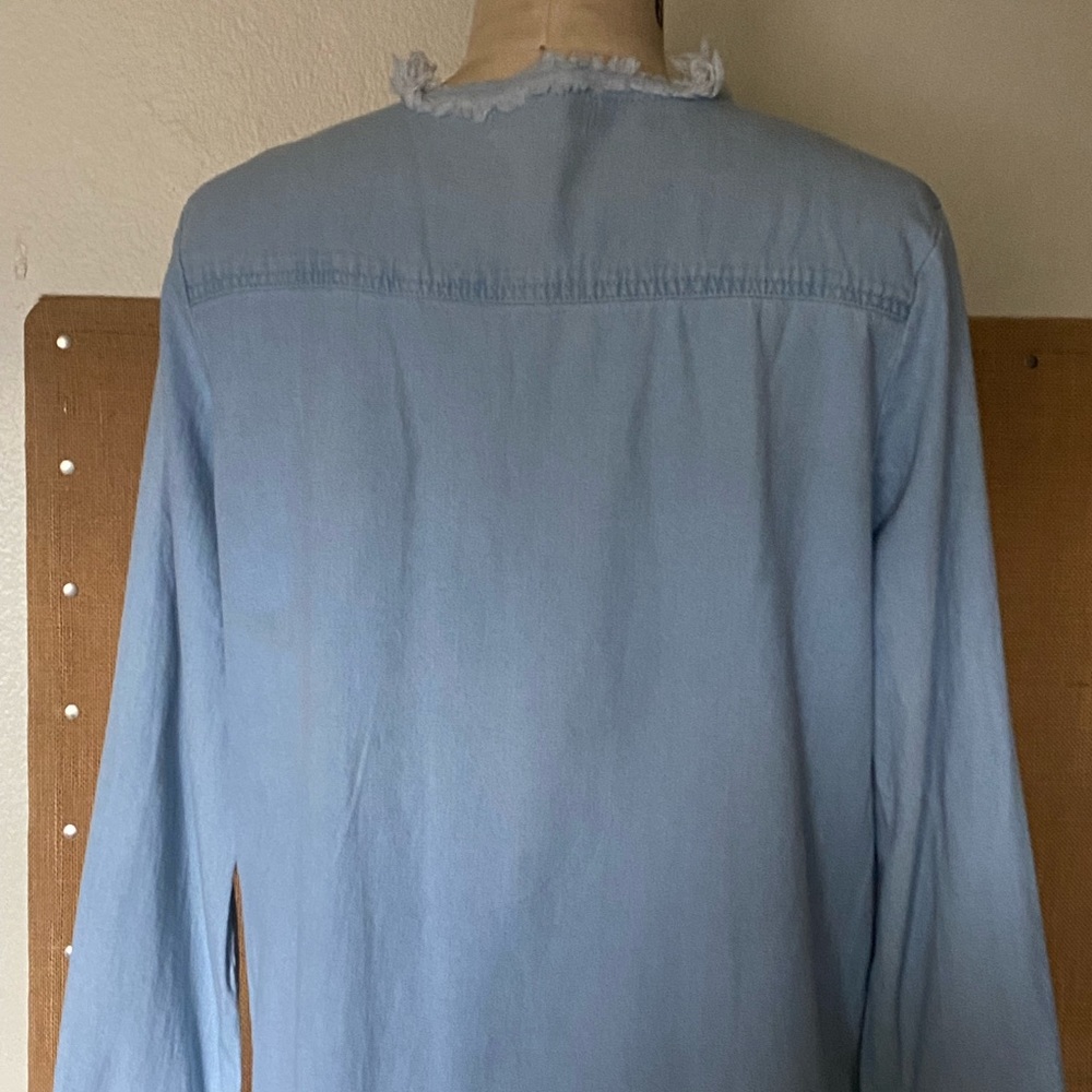 36 POINT 5 DENIM BLACK LACE SHIRT DRESS - Picture 7 of 12